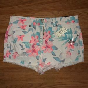 Aeropostale floral high waisted shorts.